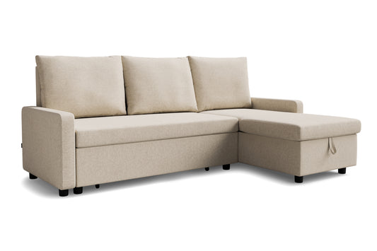 Corner sofa bed Lynda DF-012CSB reversible - Beige