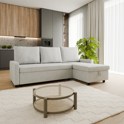 Corner sofa bed Lynda DF-012CSB reversible - Grey