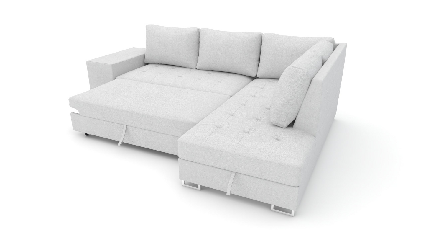 Corner sofa bed Martha DF-023CSBR right-hand - Cream