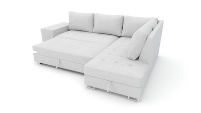 Corner sofa bed Martha DF-023CSBR right-hand - Cream
