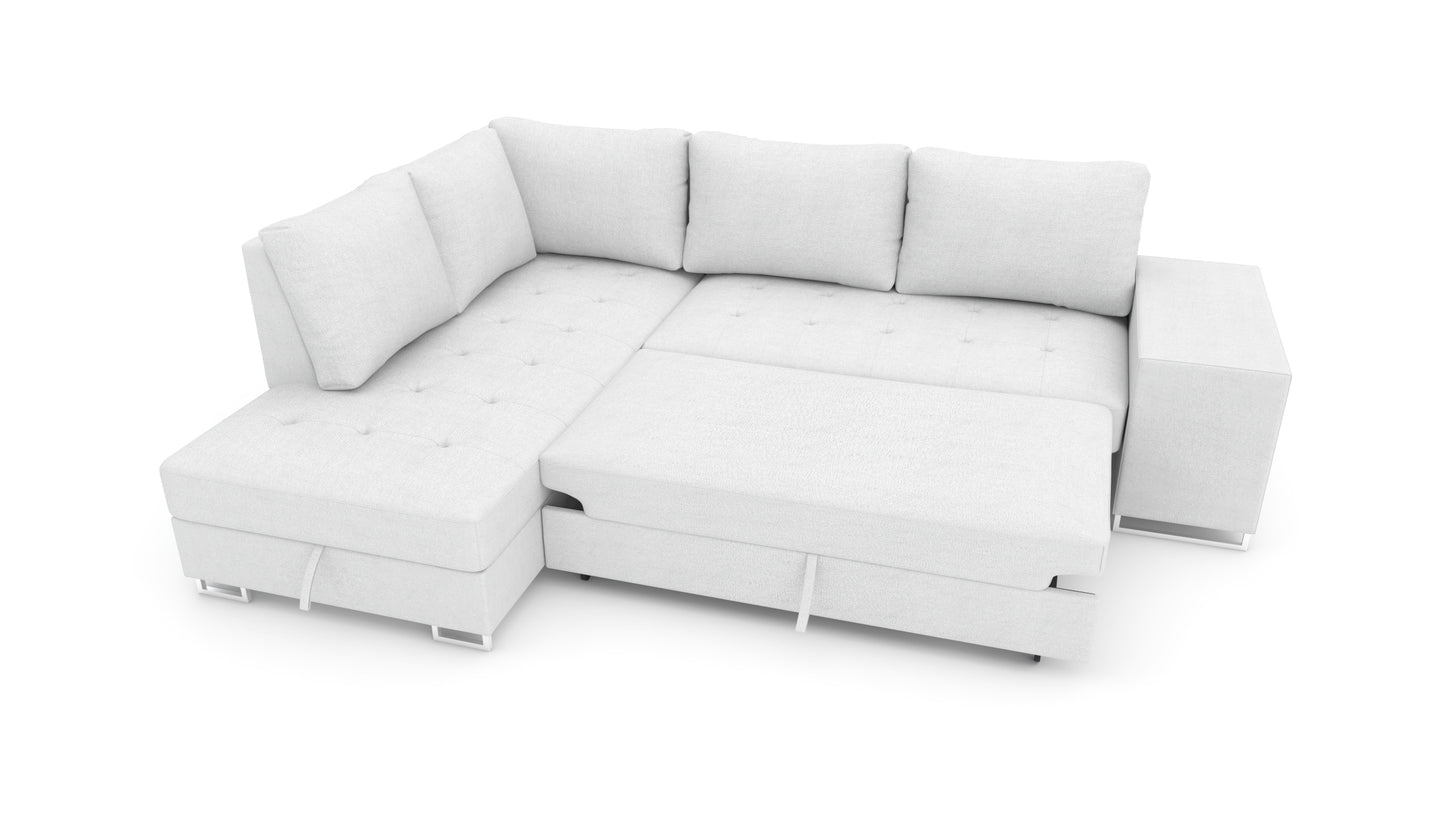 Corner sofa bed Martha DF-023CSBL left-hand - Cream
