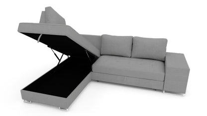 Corner sofa bed Martha DF-023CSBL left-hand - Grey