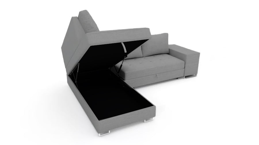 Corner sofa bed Martha DF-023CSBL left-hand - Grey