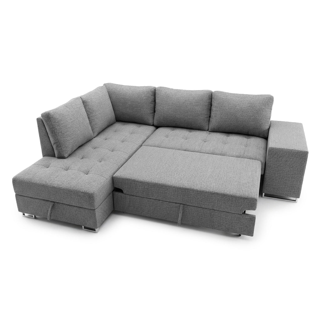 Corner sofa bed Martha DF-023CSBL left-hand - Grey