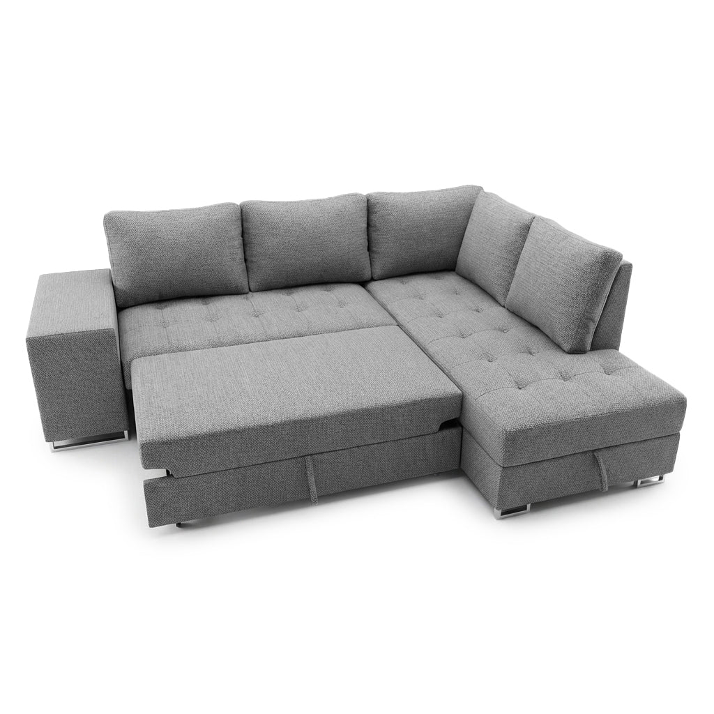 Corner sofa bed Martha DF-023CSBR right-hand - Grey