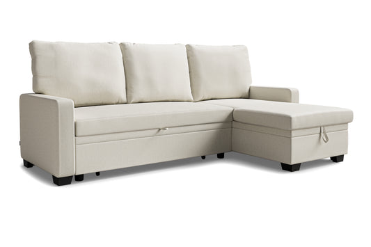 Corner sofa bed Susanne DF-017CSB reversible - Cream