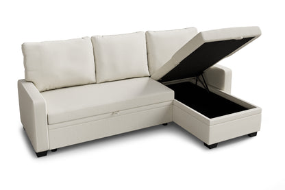Corner sofa bed Susanne DF-017CSB reversible - Cream