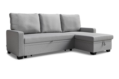 Corner sofa bed Susanne DF-017CSB reversible - Grey