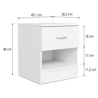 Bedside table Essential DF-BR100BST-1D - grey