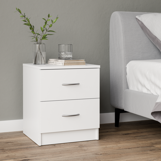 Bedside table Essential DF-BR101BST-2D - white
