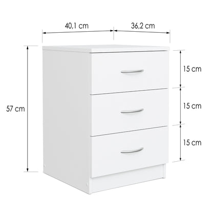 Bedside table Essential DF-BR102BST-3D - grey