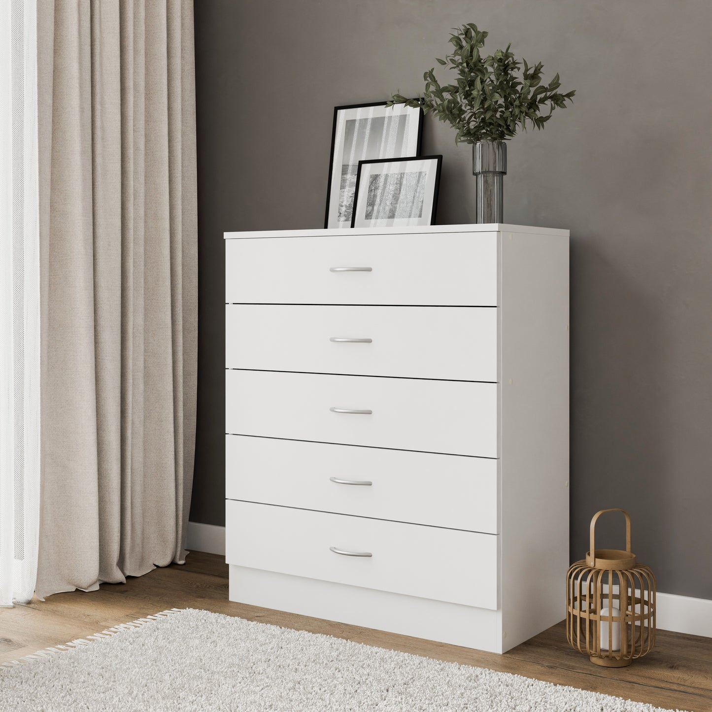 Chest of drawers Essential DF-BR104CD-5D - white