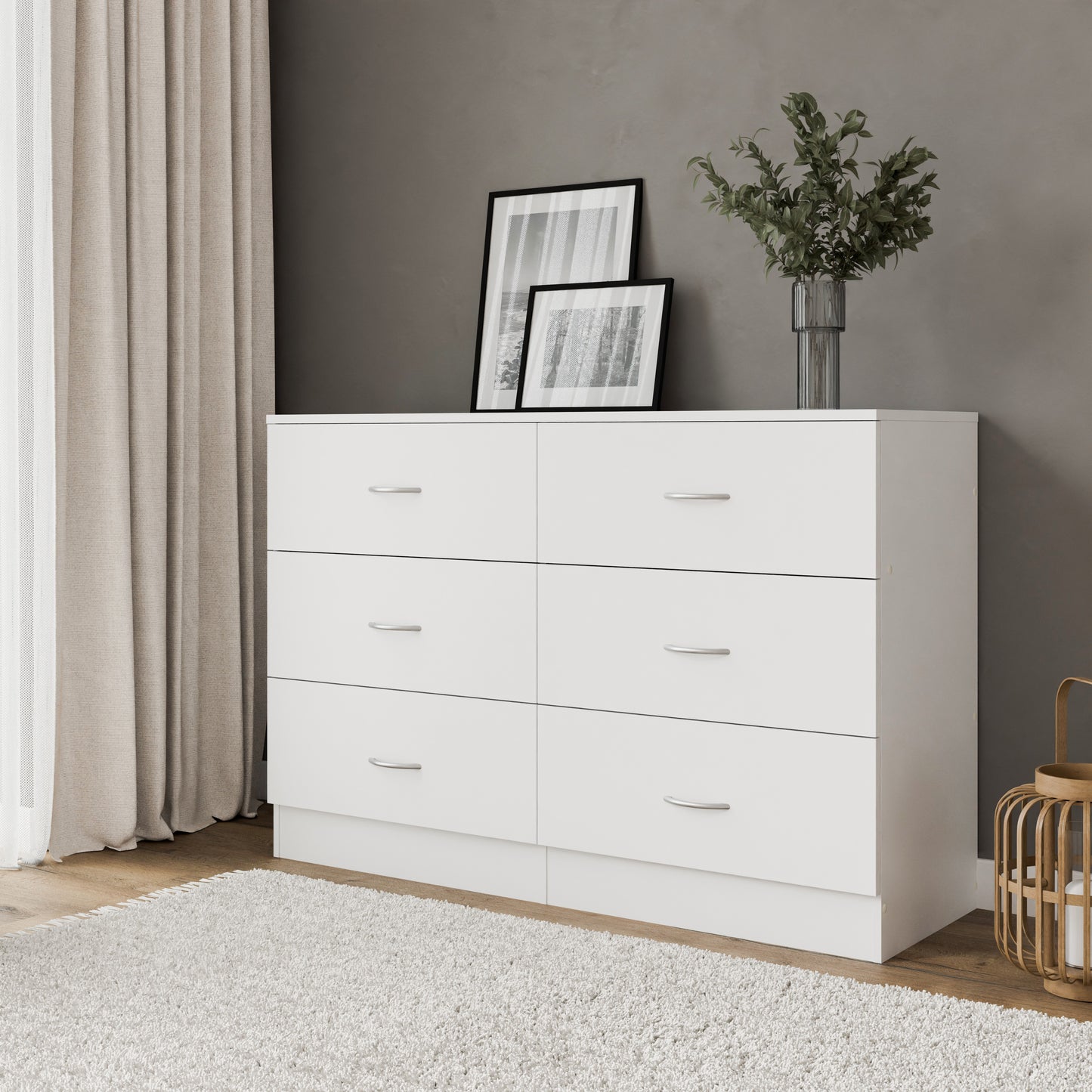 Chest of drawers Essential DF-BR106CD-6D - white