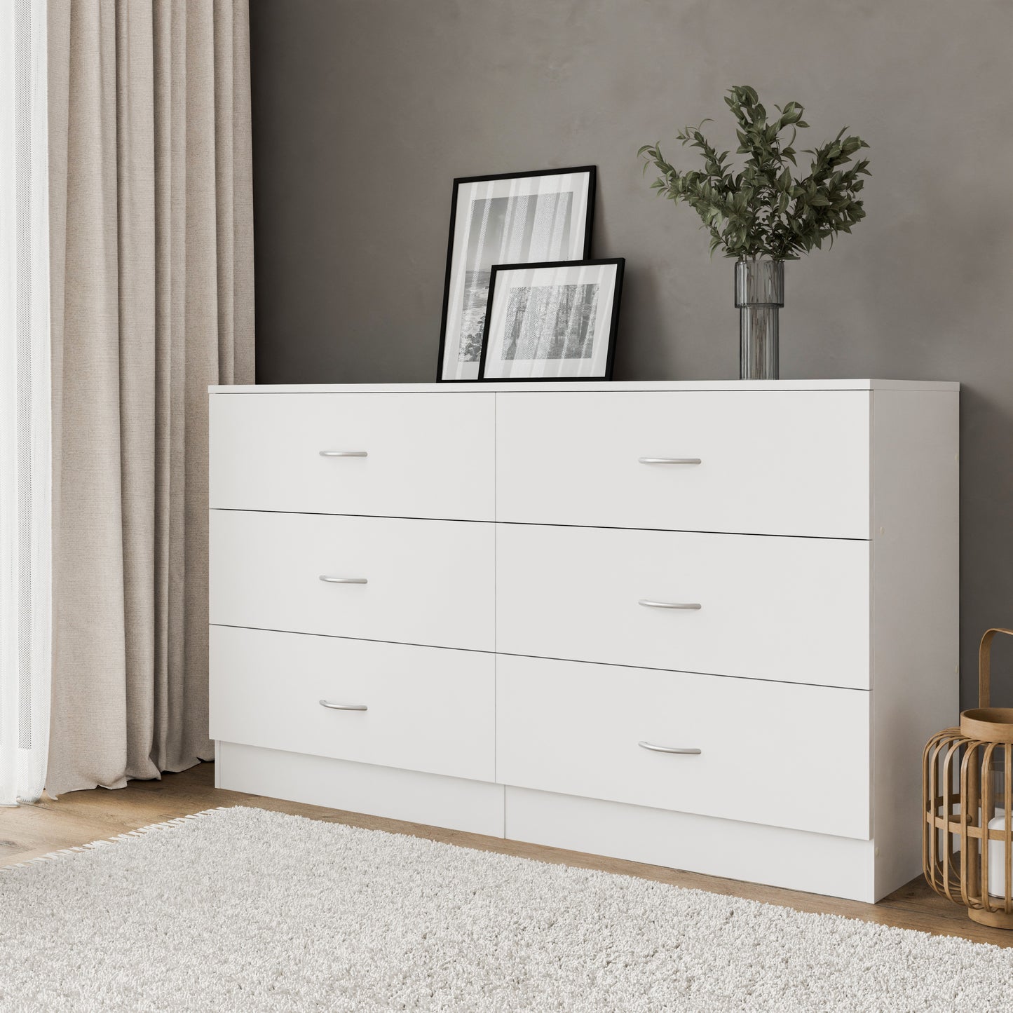 Chest of drawers Essential DF-BR107CD-6D - white