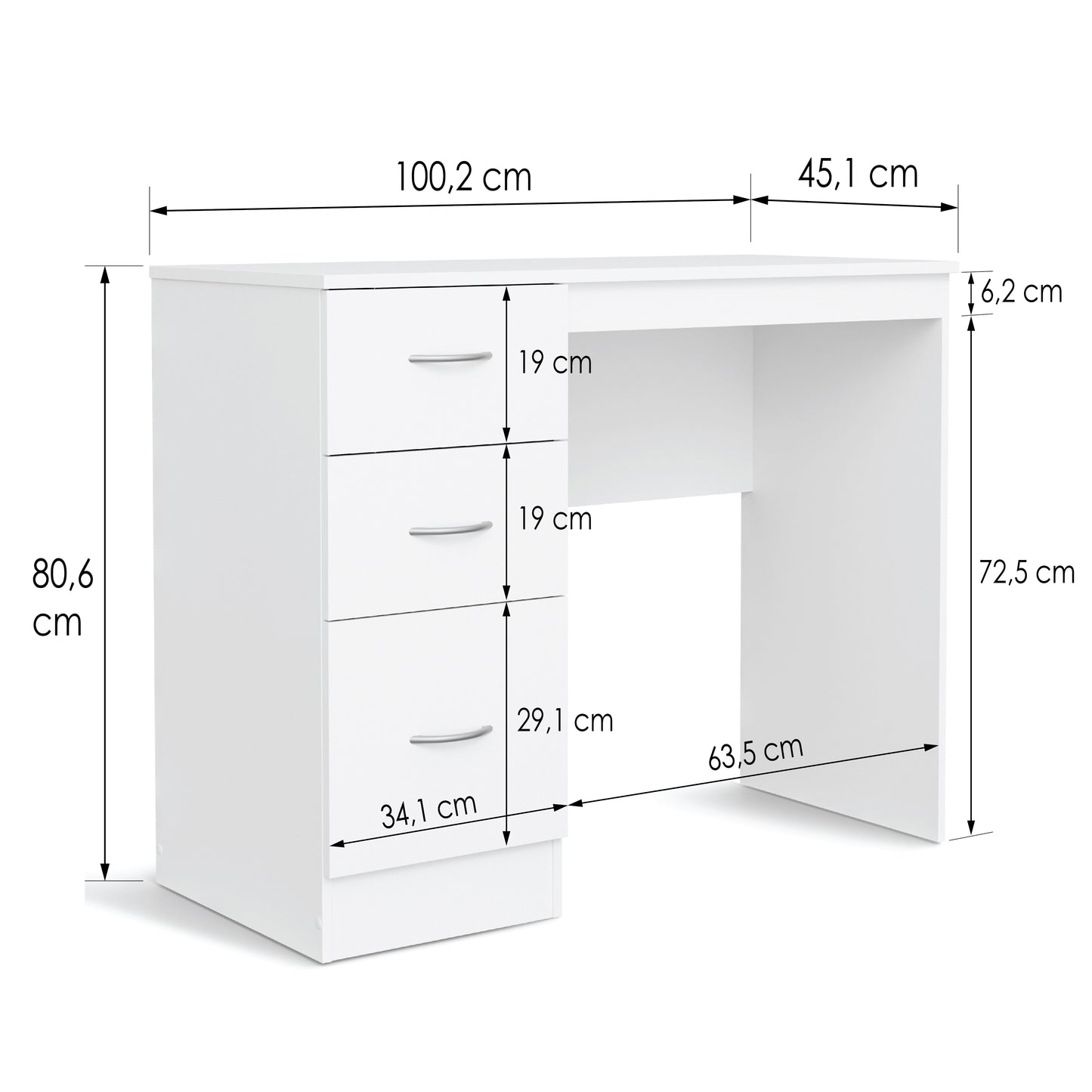 Desk Essential DF-BR108DD - black