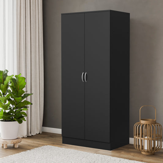 Wardrobe Essential DF-BR110W-2DR - black