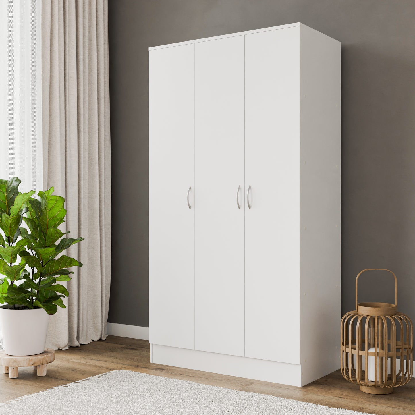 Wardrobe Essential DF-BR111W-3DR - white