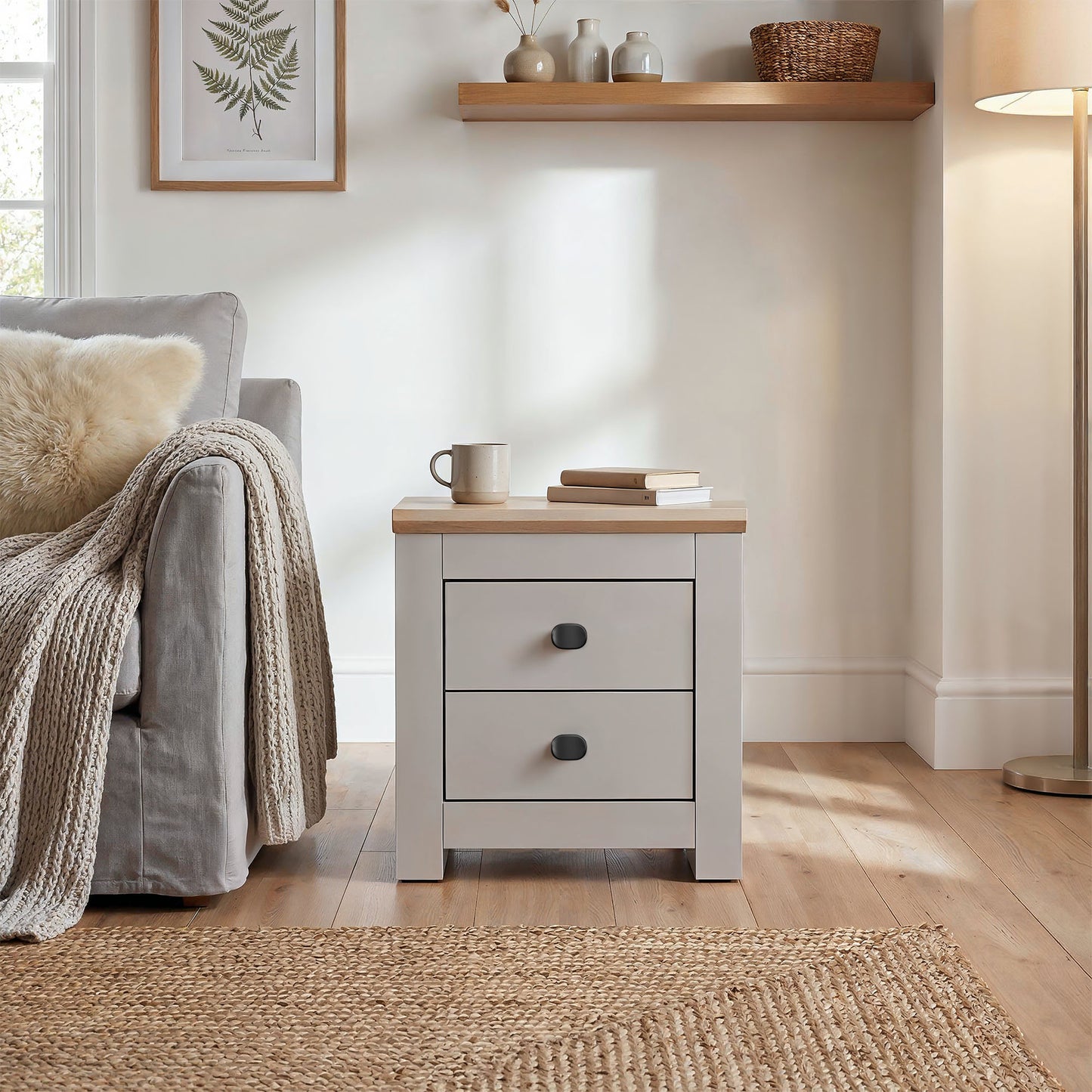 Bedside Table Milford DF-CF200BST-2D - Cashmere