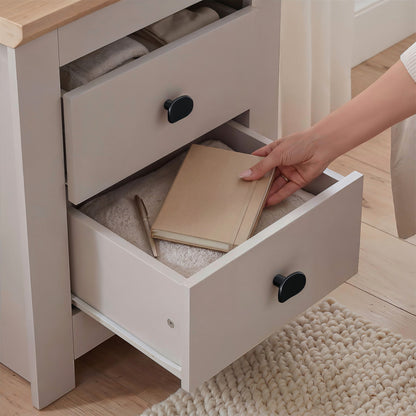 Bedside Table Milford DF-CF200BST-2D - Cashmere