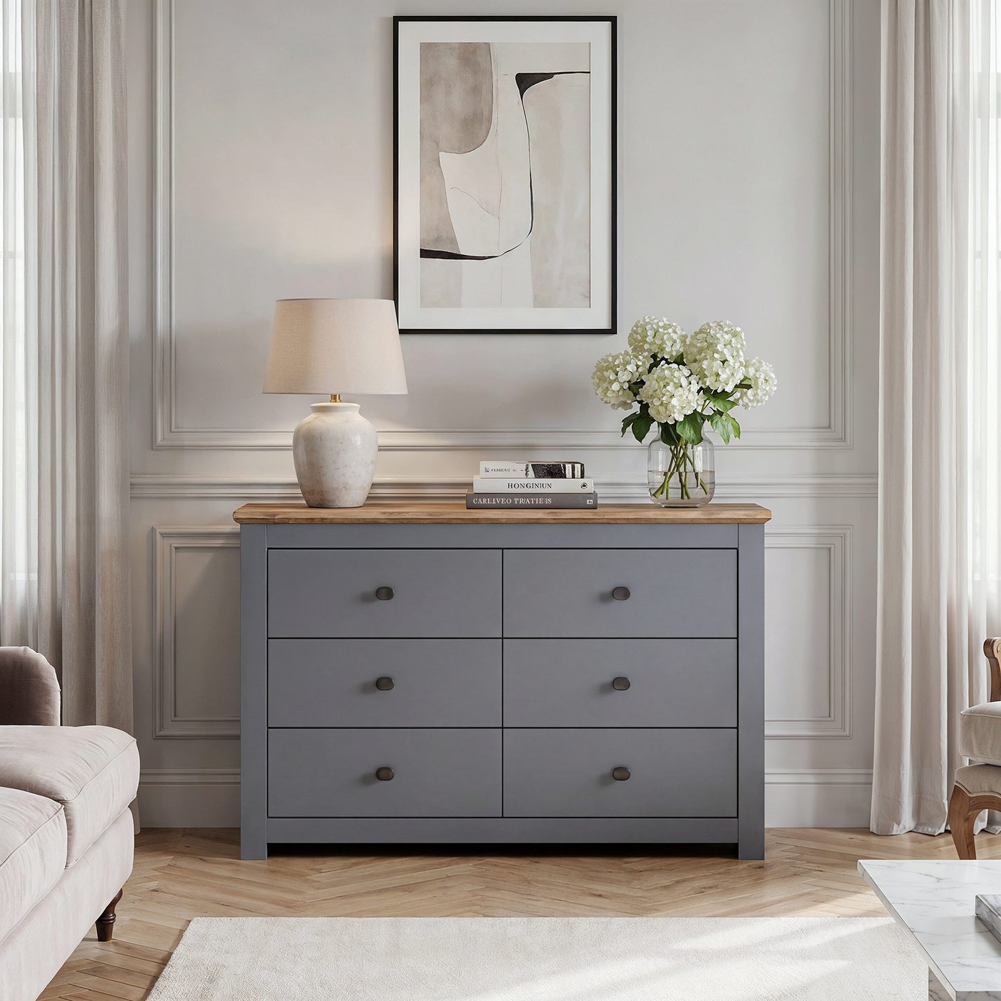 Chest of Drawers Milford DF-CF202CH-6D - Graphite