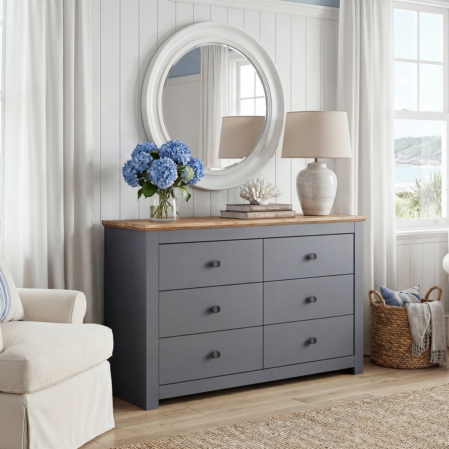 Chest of Drawers Milford DF-CF202CH-6D - Graphite