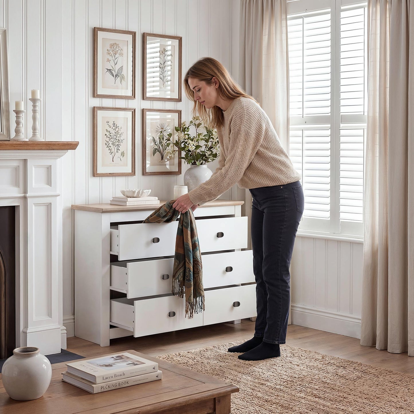 Chest of Drawers Milford DF-CF202CH-6D - White