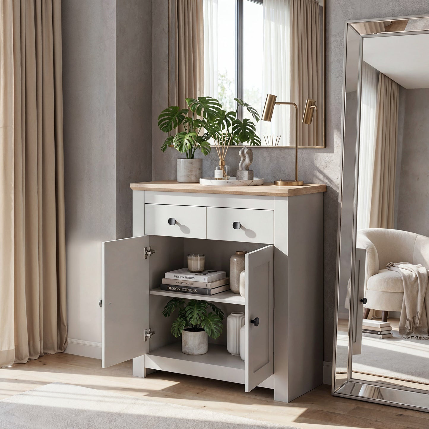 Chest of Drawers Milford DF-CF203SB-2DR2D - Cashmere