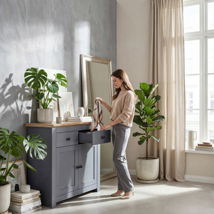 Chest of Drawers Milford DF-CF203SB-2DR2D - Graphite