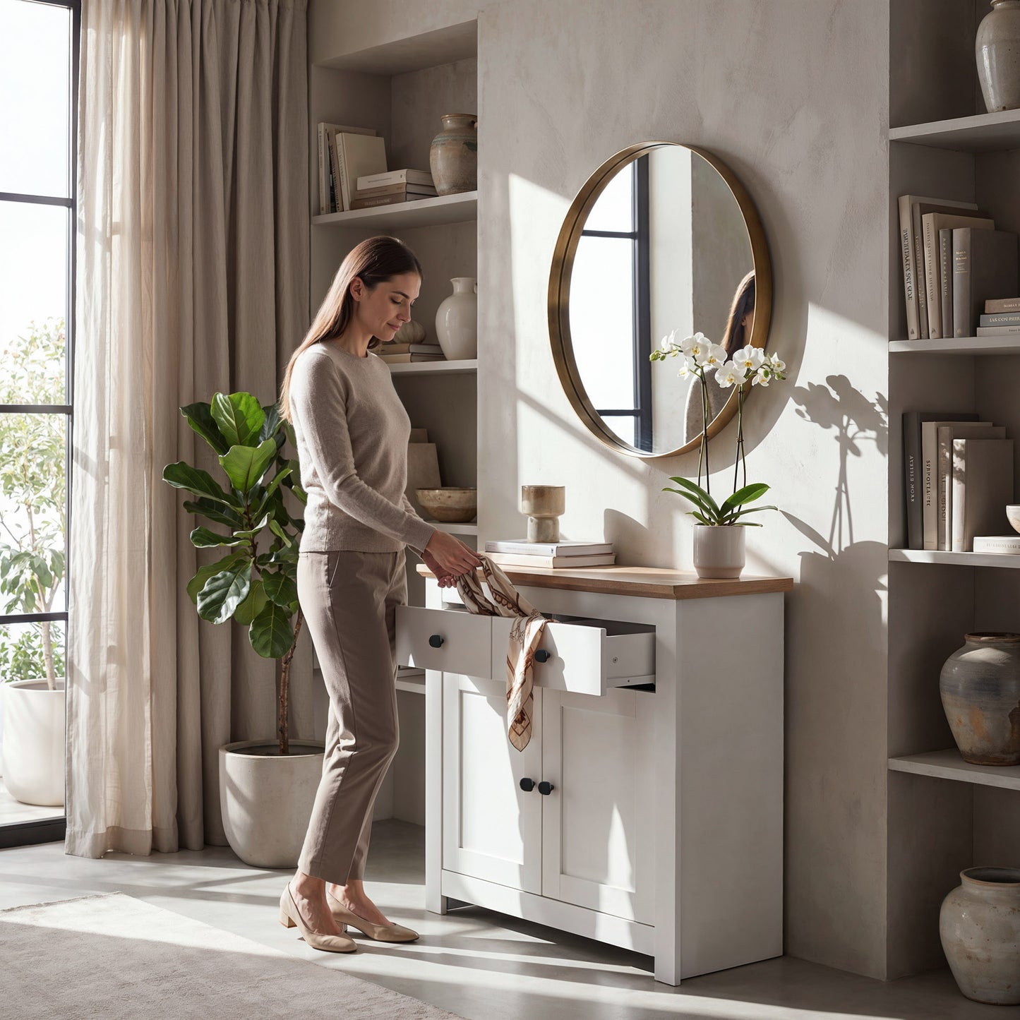 Chest of Drawers Milford DF-CF203SB-2DR2D - White