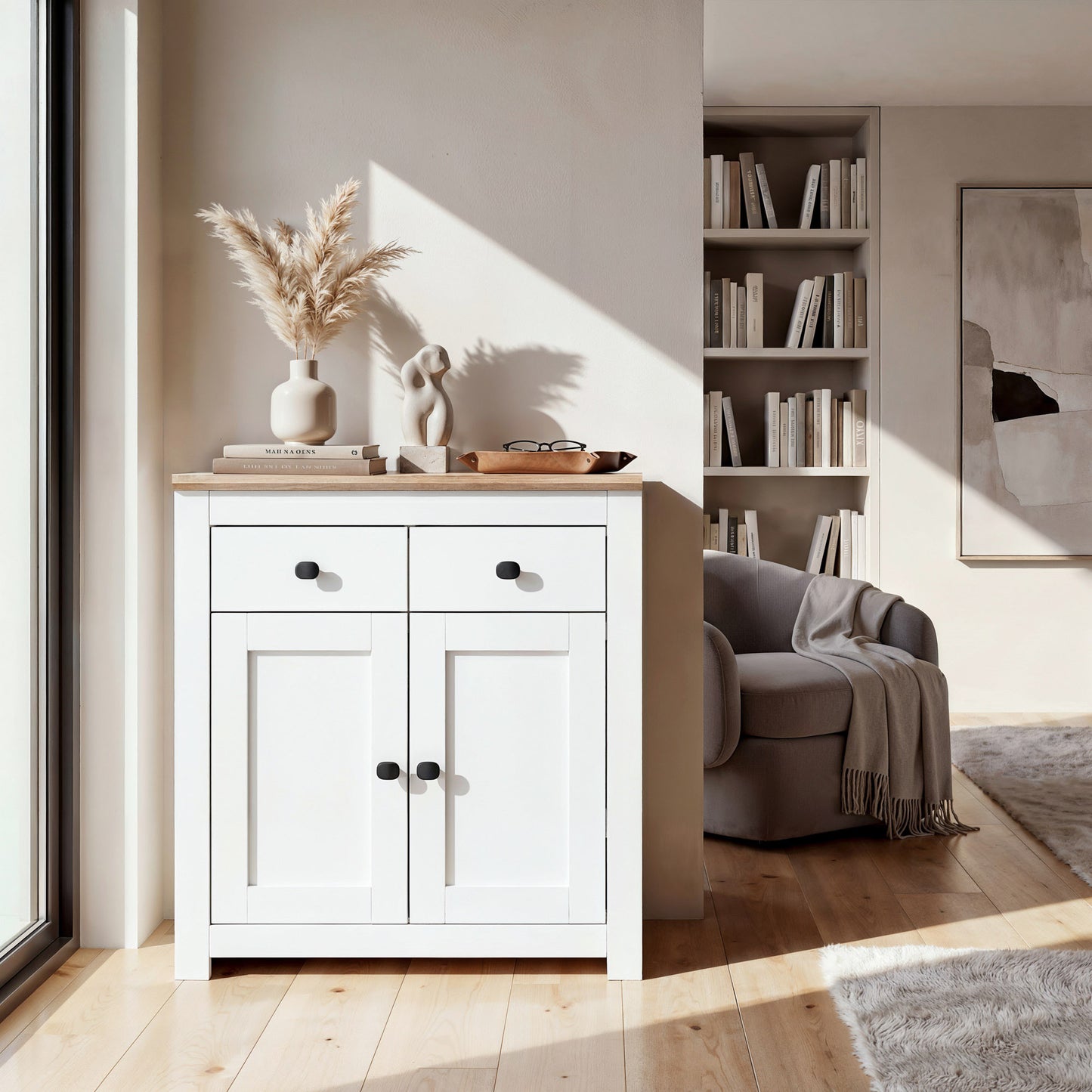 Chest of Drawers Milford DF-CF203SB-2DR2D - White