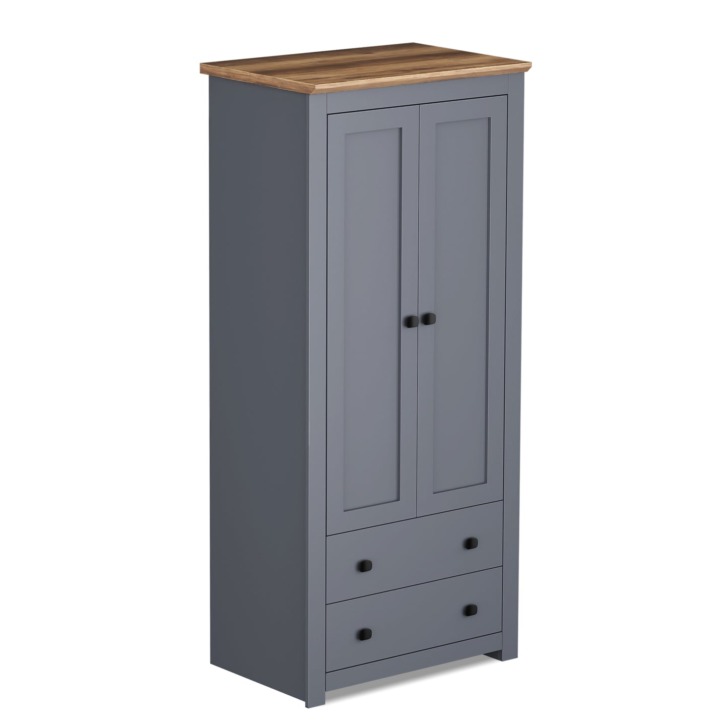 Wardrobe Milford DF-CF204WR-2DR2D-80 - Graphite