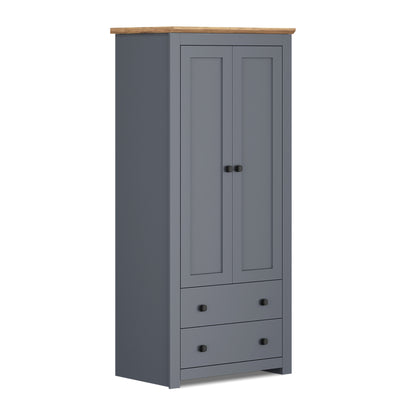 Wardrobe Milford DF-CF204WR-2DR2D-80 - Graphite