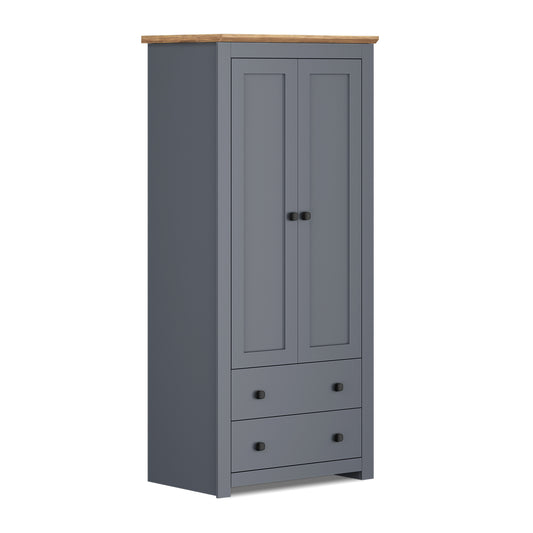 Wardrobe Milford DF-CF204WR-2DR2D-80 - Graphite