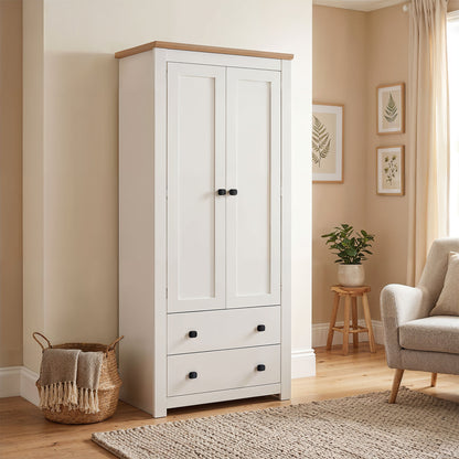 Wardrobe Milford DF-CF204WR-2DR2D-80 - White