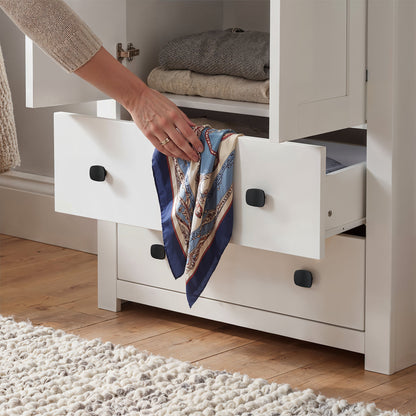 Wardrobe Milford DF-CF204WR-2DR2D-80 - White