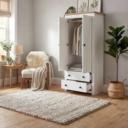Wardrobe Milford DF-CF204WR-2DR2D-80 - White