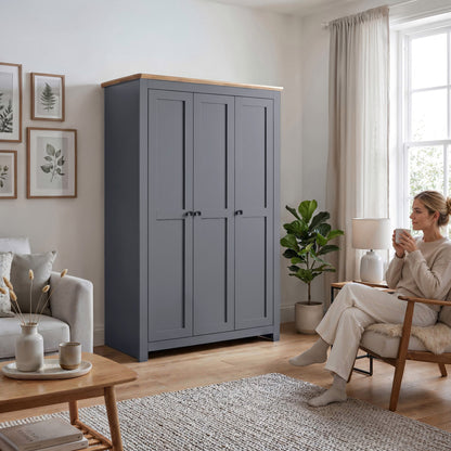 Wardrobe Milford DF-CF205WR-3DR-120 - Graphite
