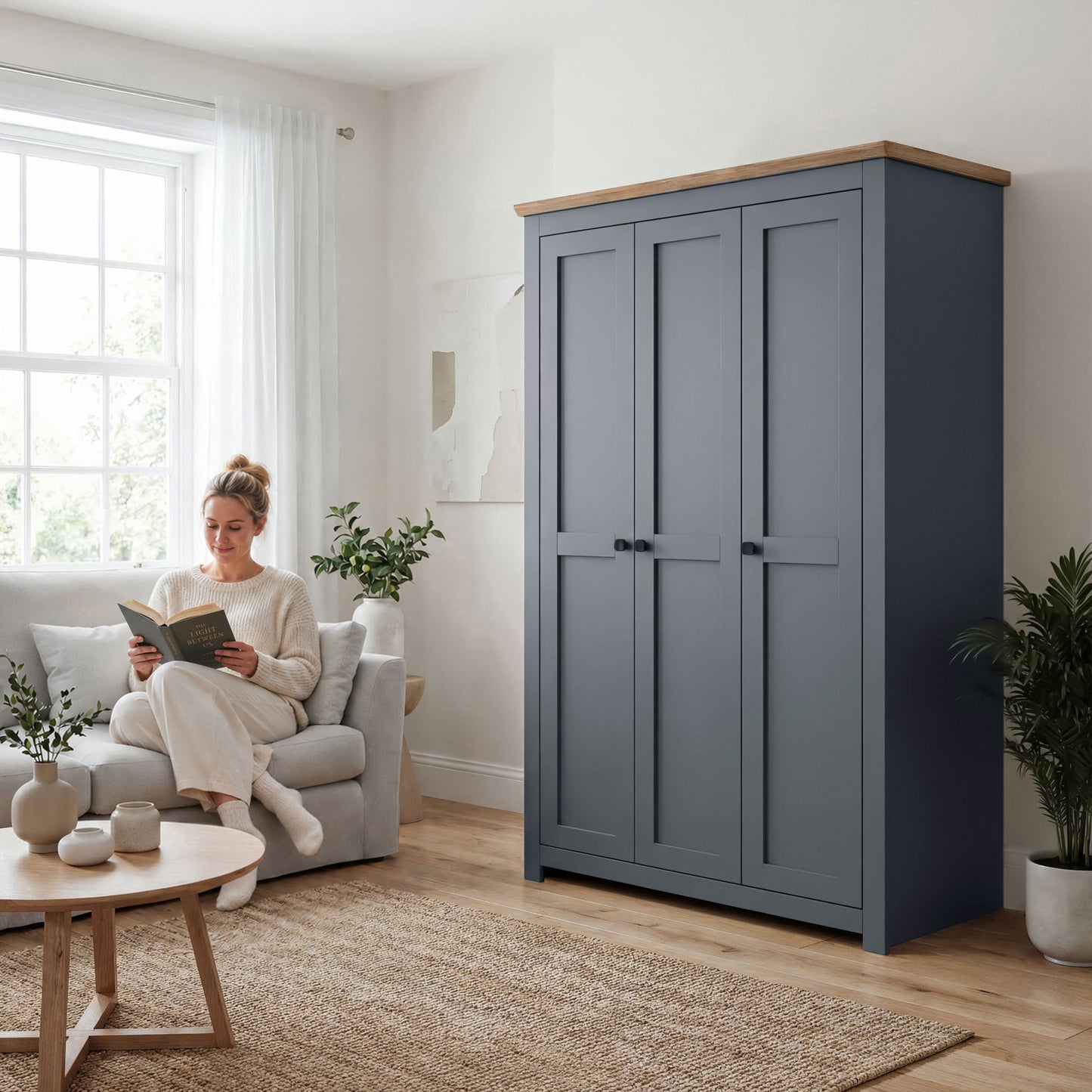 Wardrobe Milford DF-CF205WR-3DR-120 - Graphite