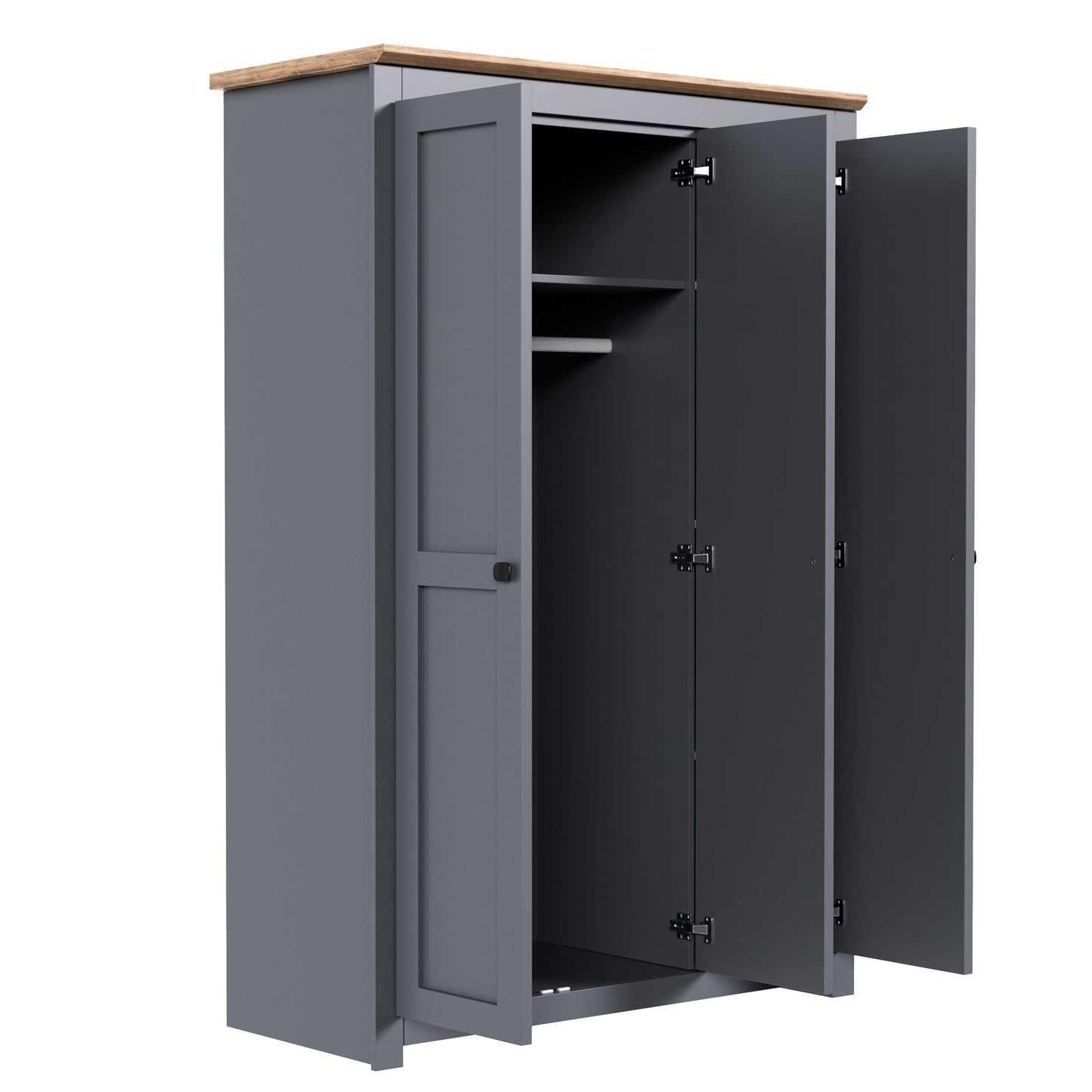 Wardrobe Milford DF-CF205WR-3DR-120 - Graphite