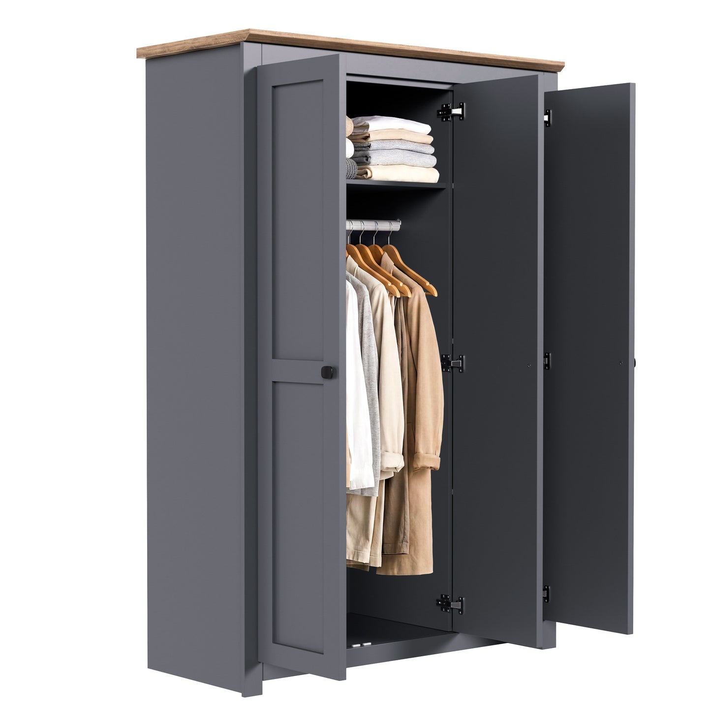 Wardrobe Milford DF-CF205WR-3DR-120 - Graphite