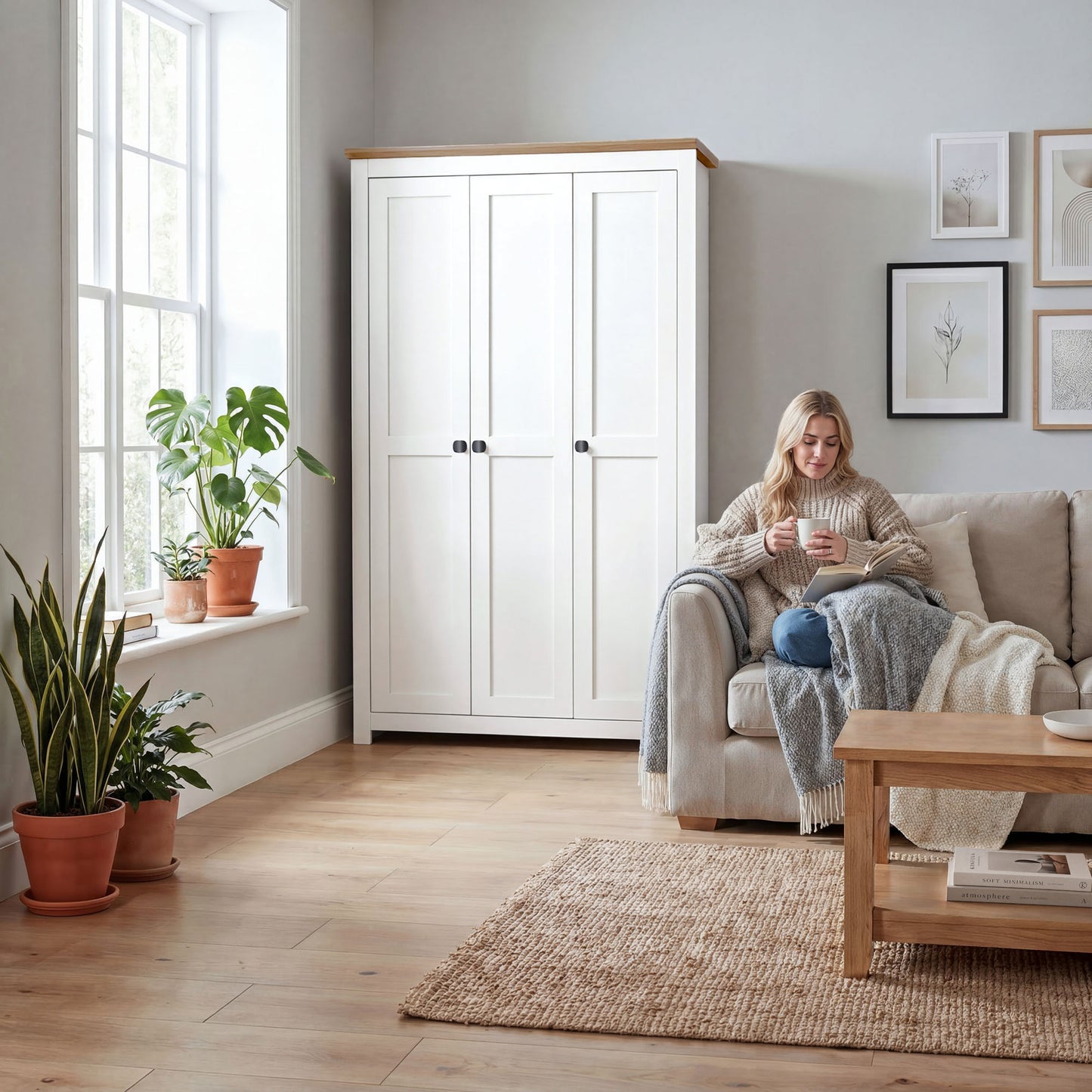 Wardrobe Milford DF-CF205WR-3DR-120 - White
