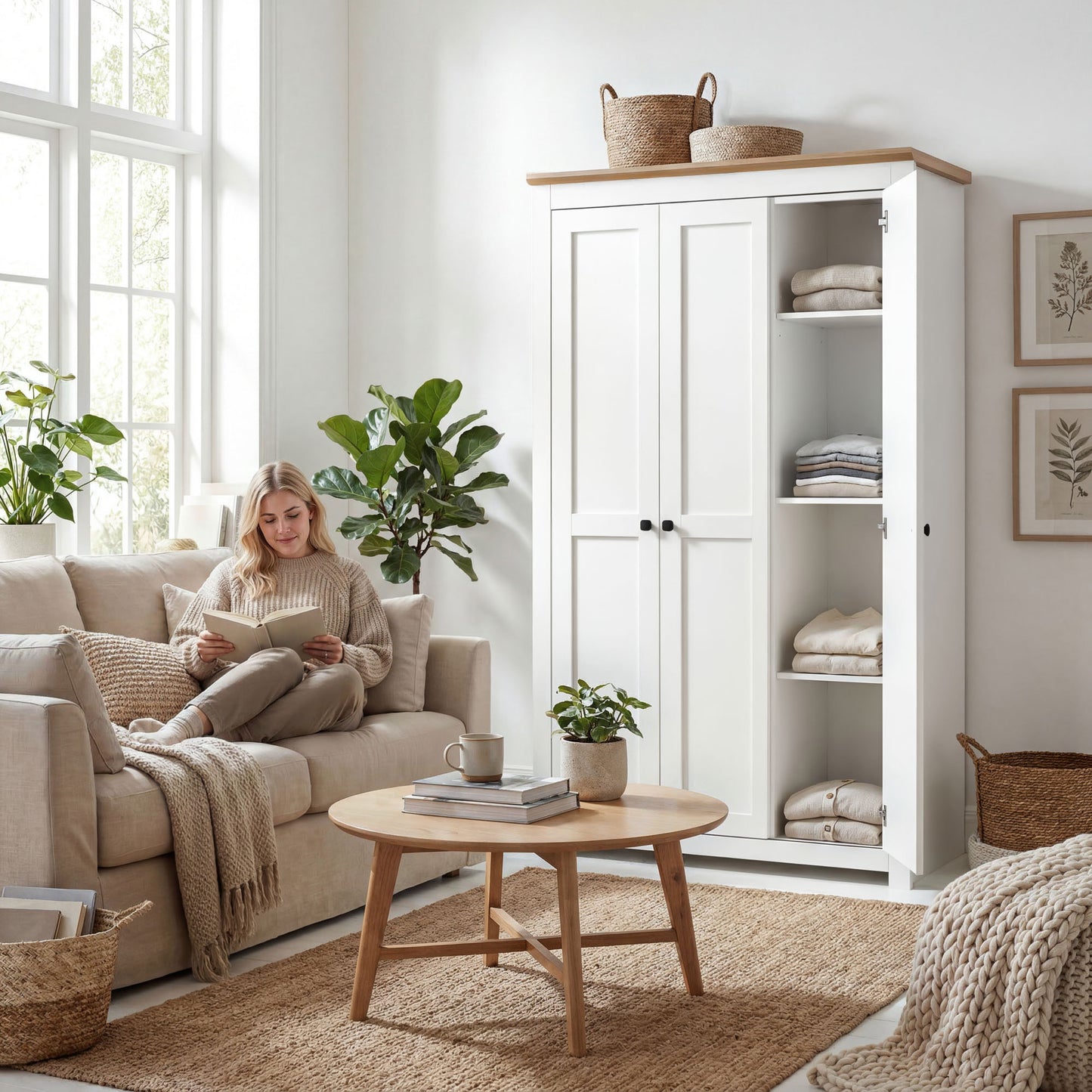Wardrobe Milford DF-CF205WR-3DR-120 - White
