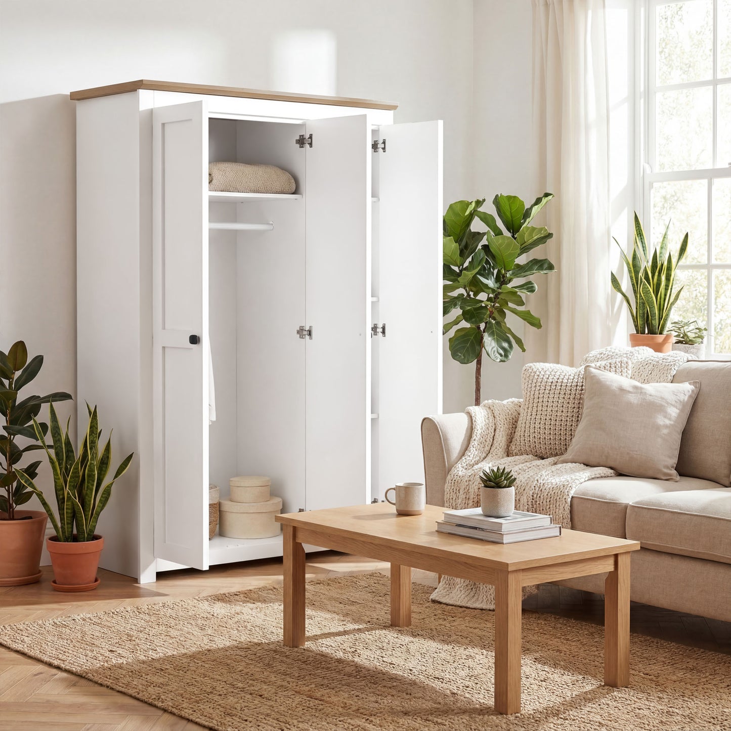 Wardrobe Milford DF-CF205WR-3DR-120 - White