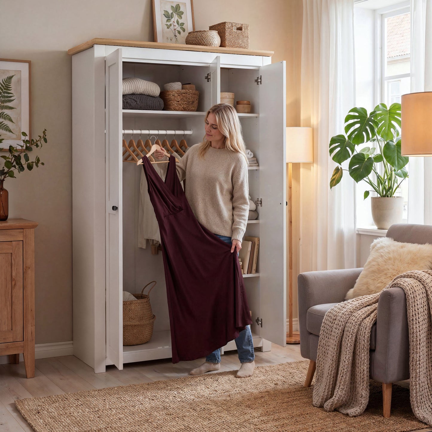 Wardrobe Milford DF-CF205WR-3DR-120 - White