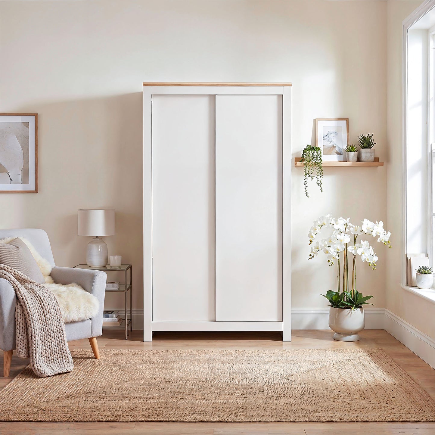 Sliding Wardrobe Milford DF-CF206SWR-2DR-120 - Cashmere