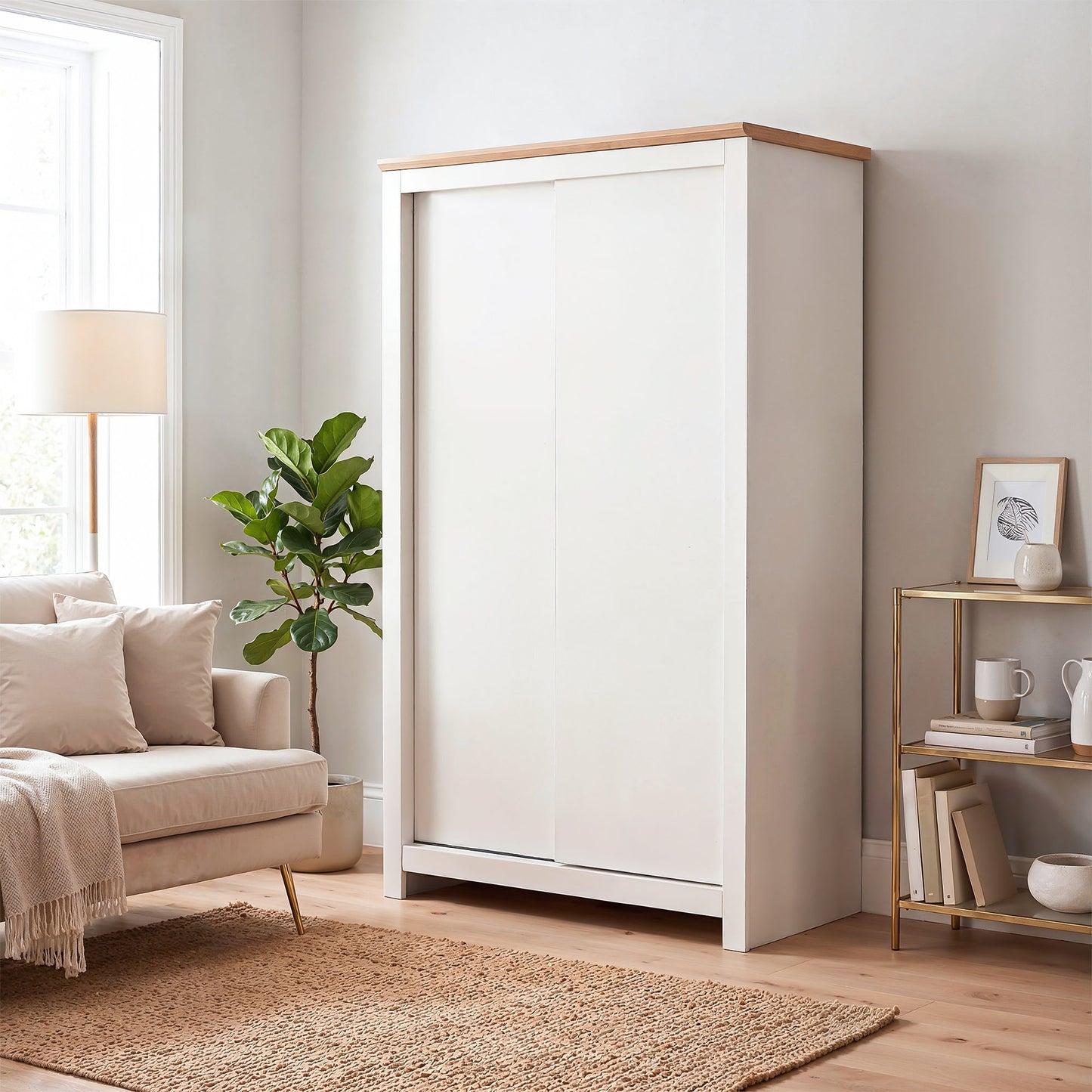 Sliding Wardrobe Milford DF-CF206SWR-2DR-120 - Cashmere