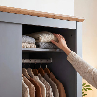 Sliding Wardrobe Milford DF-CF206SWR-2DR-120 - Graphite