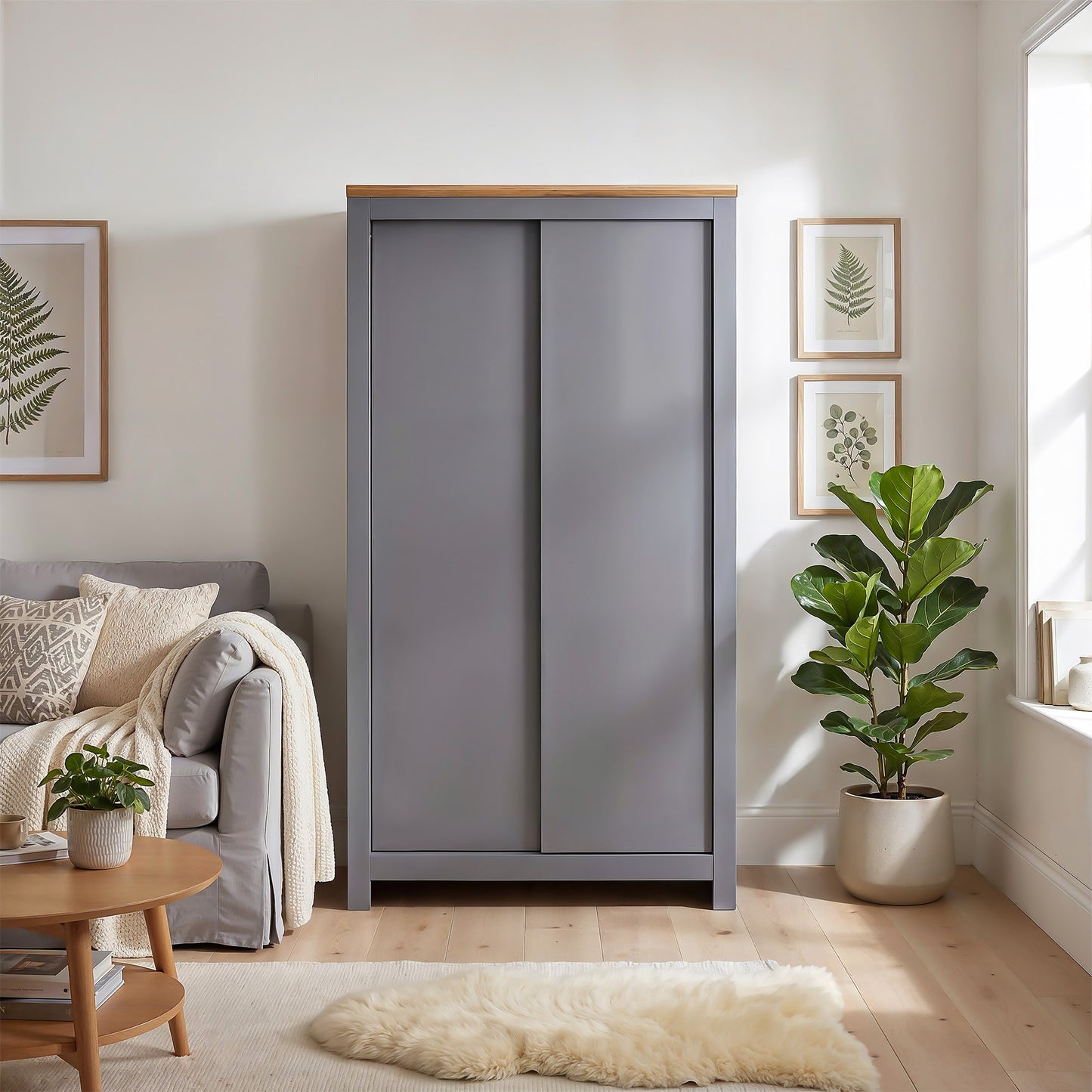 Sliding Wardrobe Milford DF-CF206SWR-2DR-120 - Graphite