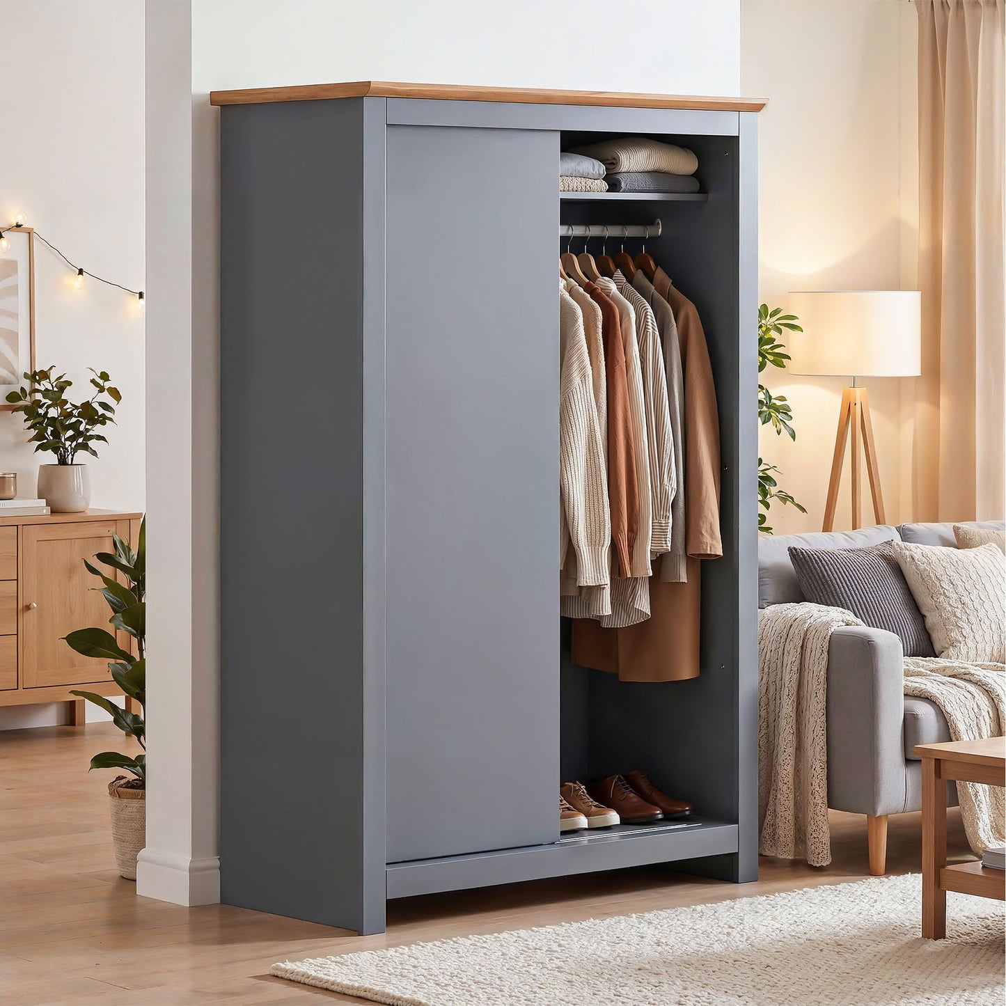 Sliding Wardrobe Milford DF-CF206SWR-2DR-120 - Graphite