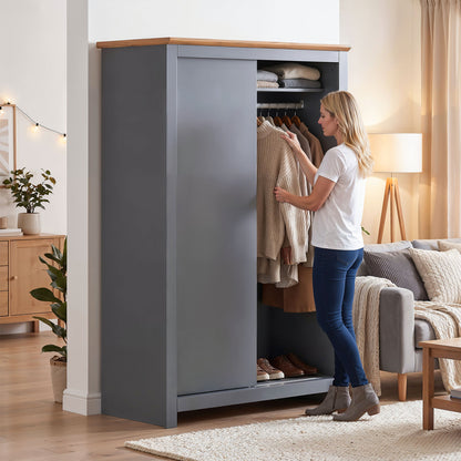 Sliding Wardrobe Milford DF-CF206SWR-2DR-120 - Graphite